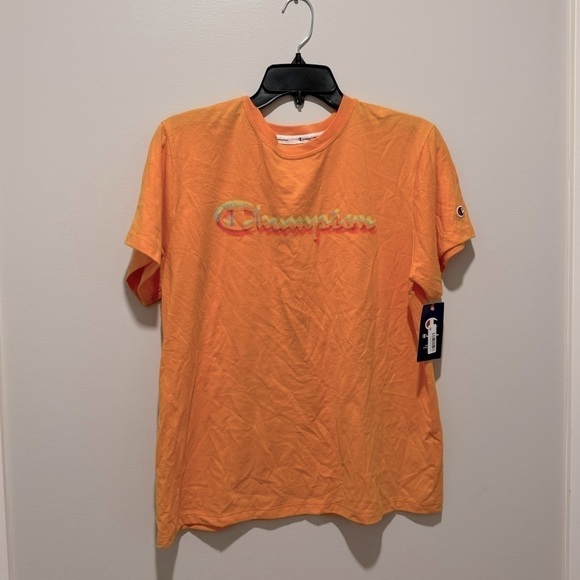 Champion Women's Classic Logo T-Shirt Orange Size large, Tee - Picture 7 of 11